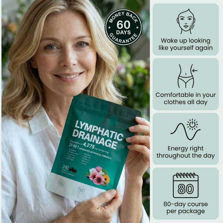 21-in-1 Lymphatic Drainage Softgels for Menopausal Women